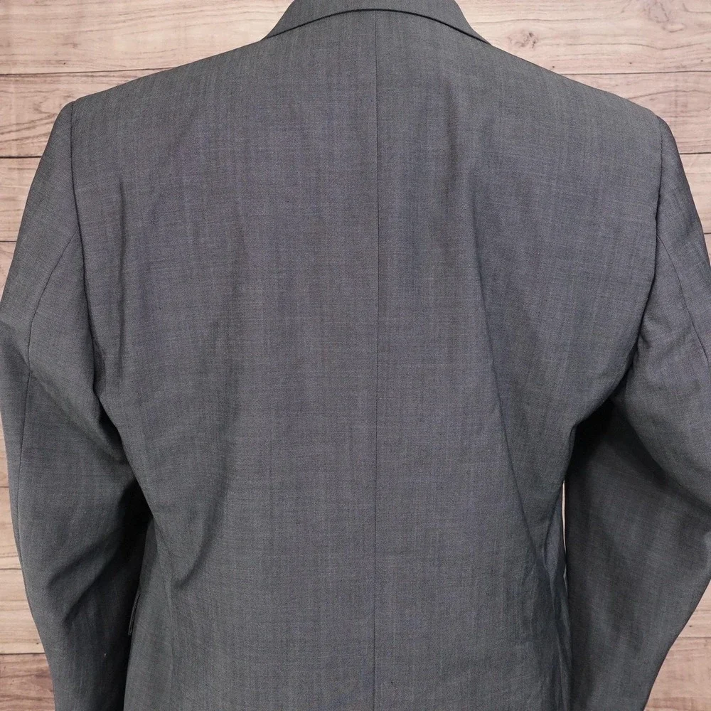 Jack Victor Suit Jacket Mens 40S Short Gray Wool Shawl Lapel 2 Button Canada